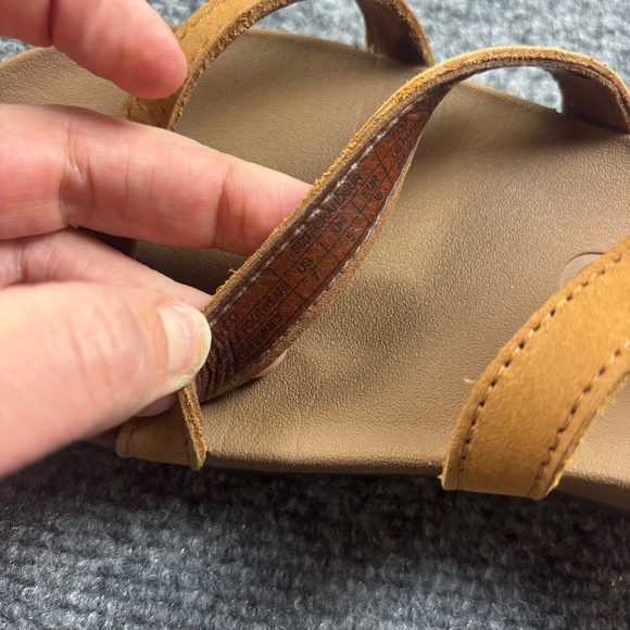 CHACO Women’s Lowdown Strappy Sandal Brown Leather size: 7 - Picture 4 of 8